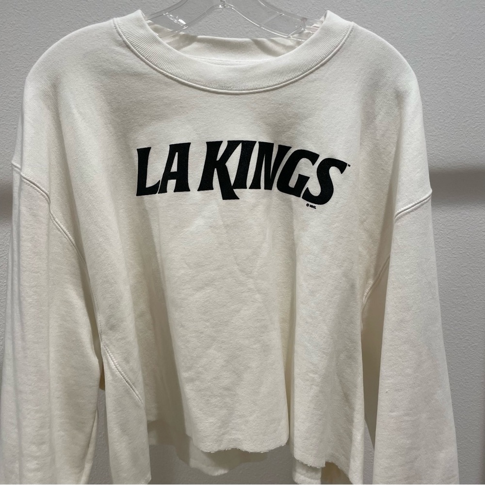 Champion x LA Kings Women's Reverse Weave Cropped Cut Off Crew - NWOT